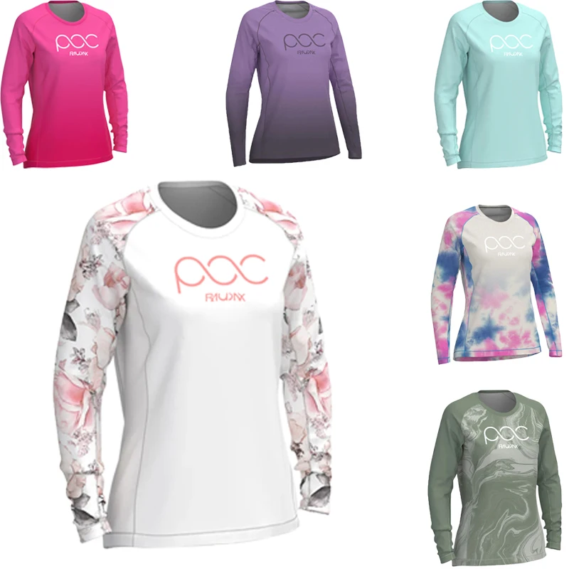 RAUDAX Autumn Women's Cycling Shirt Breathable Cycling Long Sleeve MTB Bicycle Downhill Jersey Spring Sweatshirt