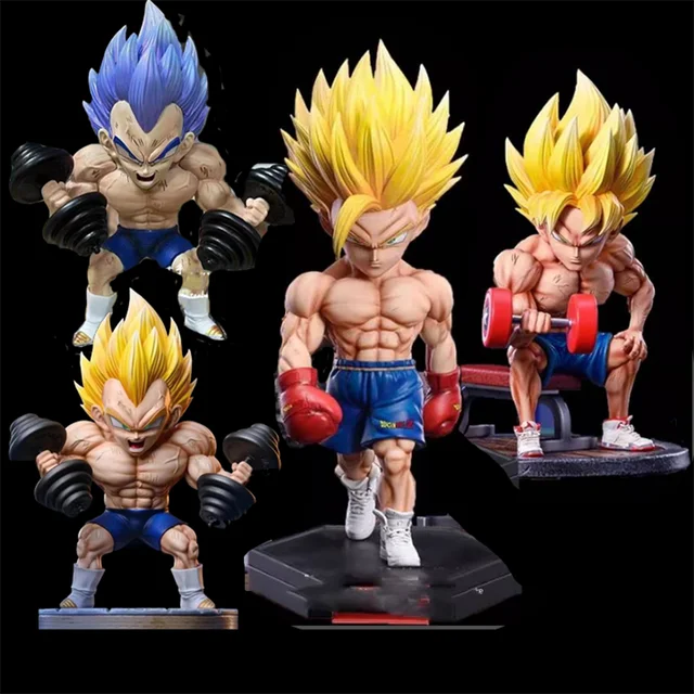 17cm Dragon Ball Z Fitness Vegeta IV Goku Gohan Action Figure PVC Collection Model Figurine Toys Gifts Decoration 1