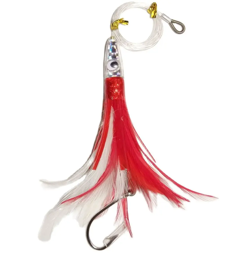 Vintage Hawaiian Style Trolling Lure With Naugahyde Skirt Tuna Marlin Mahi Yahoo