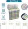 Easter Colorful Stripes Plaid Checkered Linen Table Runner Dresser Scarf Reusable Kitchen Dining Table Runner Easter Decorations 6