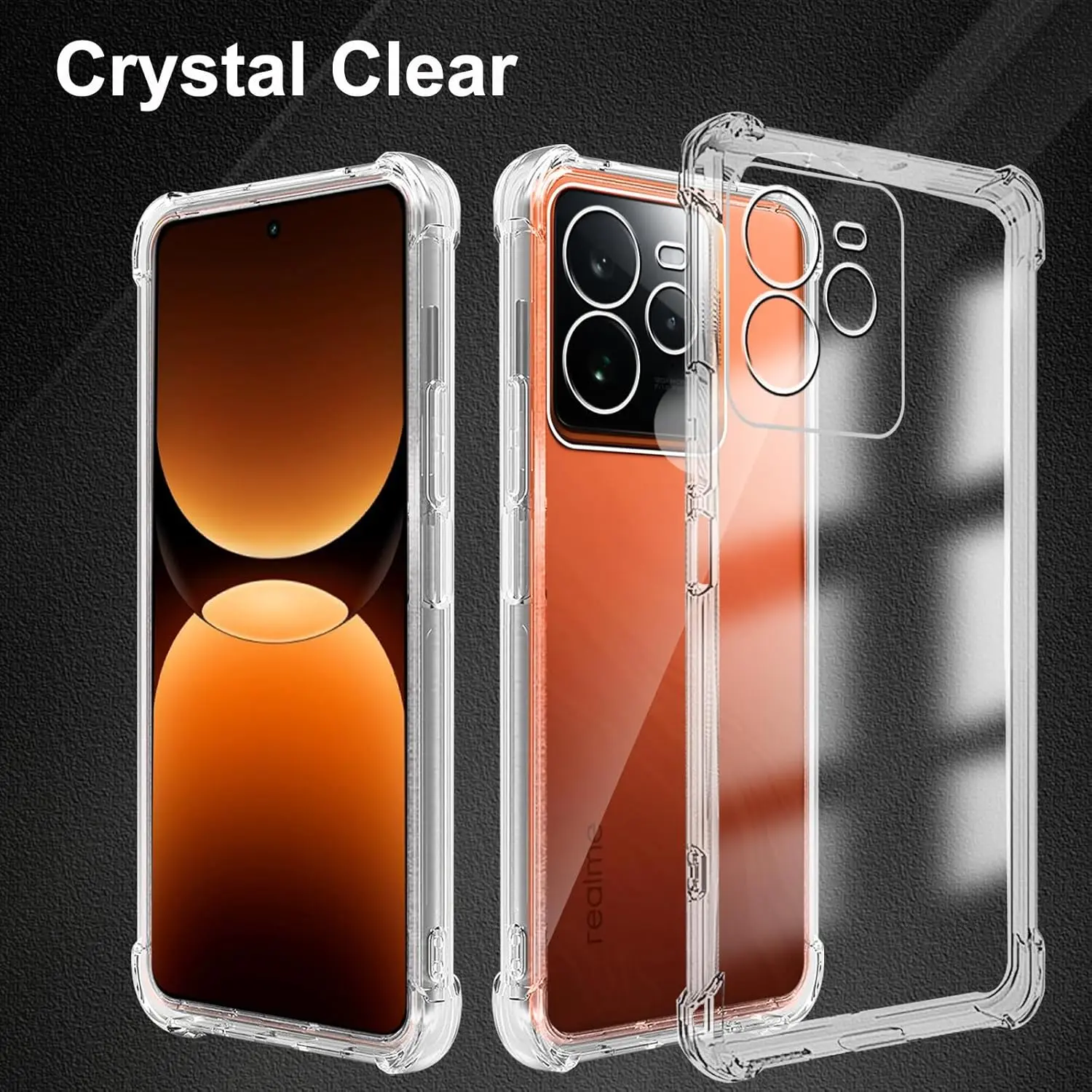 Transparent Shockproof TPU Protective Case with Reinforced Corners