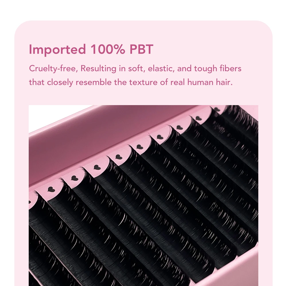 DIYDAY Easy Fanning Eyelash Extension Matte Black Camellia Lashes Extensions Soft Mink Easy Fan Volume False Eyelashes Supplies