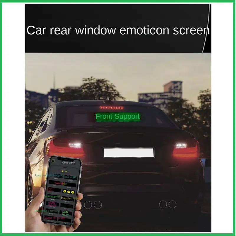 LED Matrix Panel Programmable Flexible Screen IP65 Display Animation Message Scrolling Sign APP Control Cars Shop Bar