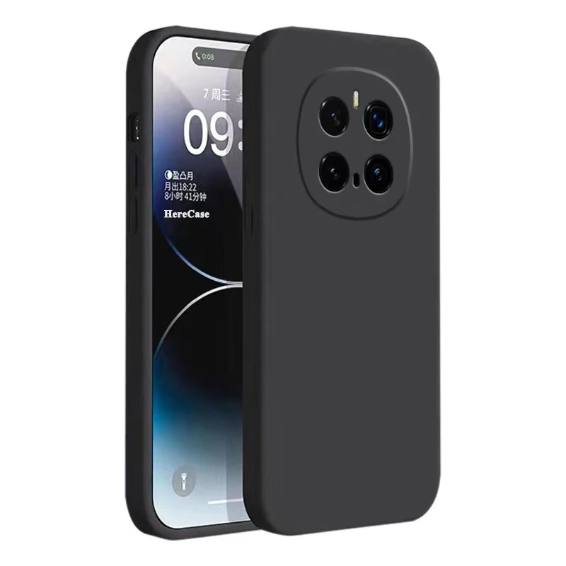 Premium Square Liquid Silicone Shockproof Phone Case - Soft Back Cover