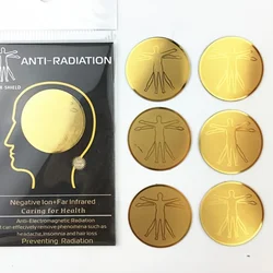 6 - Pack EMF Protection Shield Stickers - Anti - Radiation Round Stickers (6 pcs)