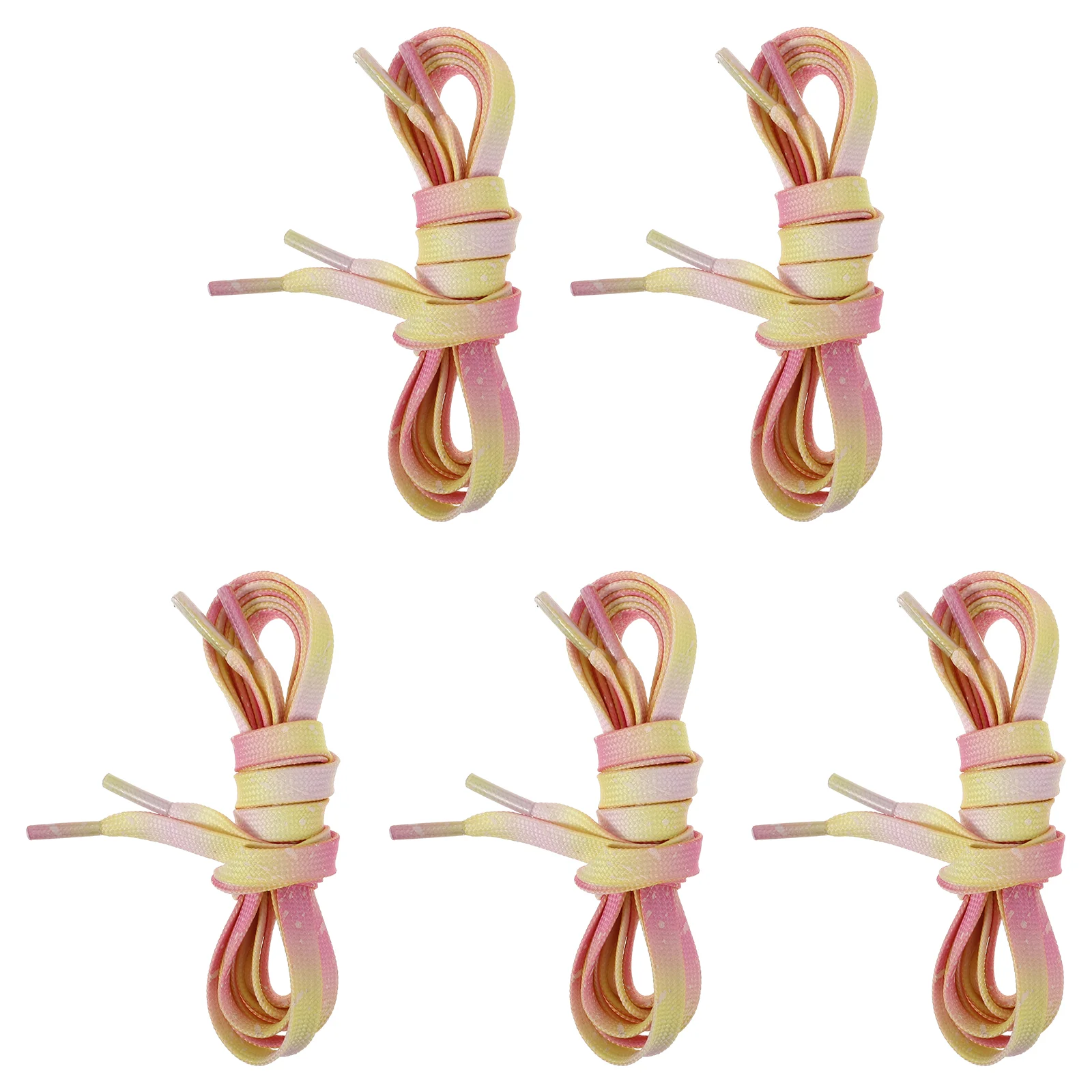 

5 Pairs Rope Lace Luminous Shoe String Footwear Shoelace Casual Shoe Tie Supply