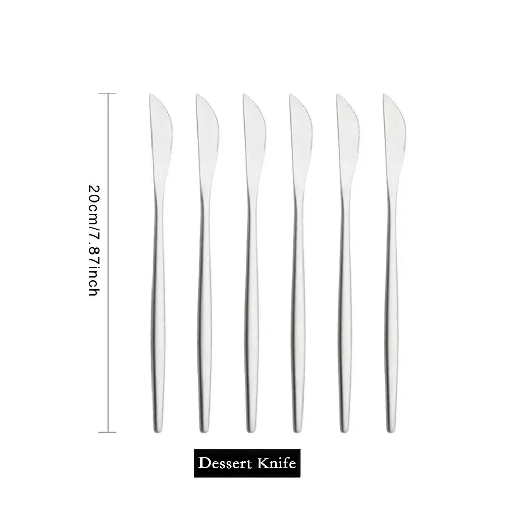 6Pcs Dessert Knife