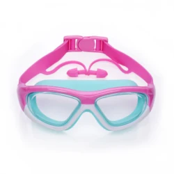 Premium Children's Anti-Fog Swimming Goggles with Comfortable Silicone Fit - Other (Pink and Green)