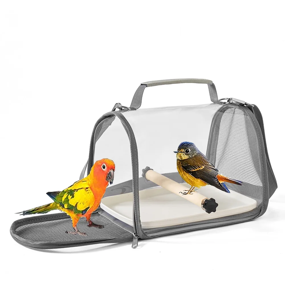 PARKER Portable Bird Bags Small Pet Handbag Side Carrying Folding Outdoor Rats Parrots Lizards Bird Carrier Bags