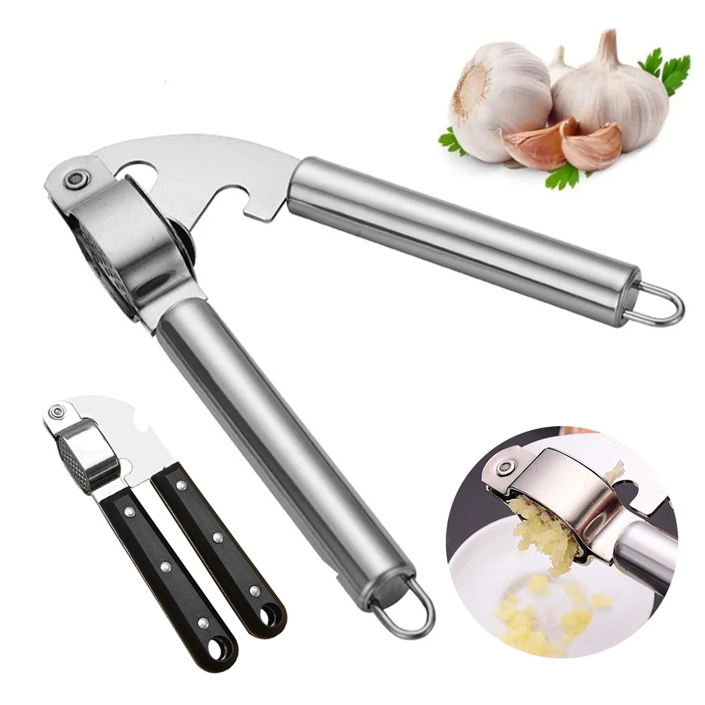 

Manual Garlic Press Crusher Mincer Kitchen Stainless Steel Garlic Smasher Squeezer Manual Press Grinding Tool Kitchen Accessorie
