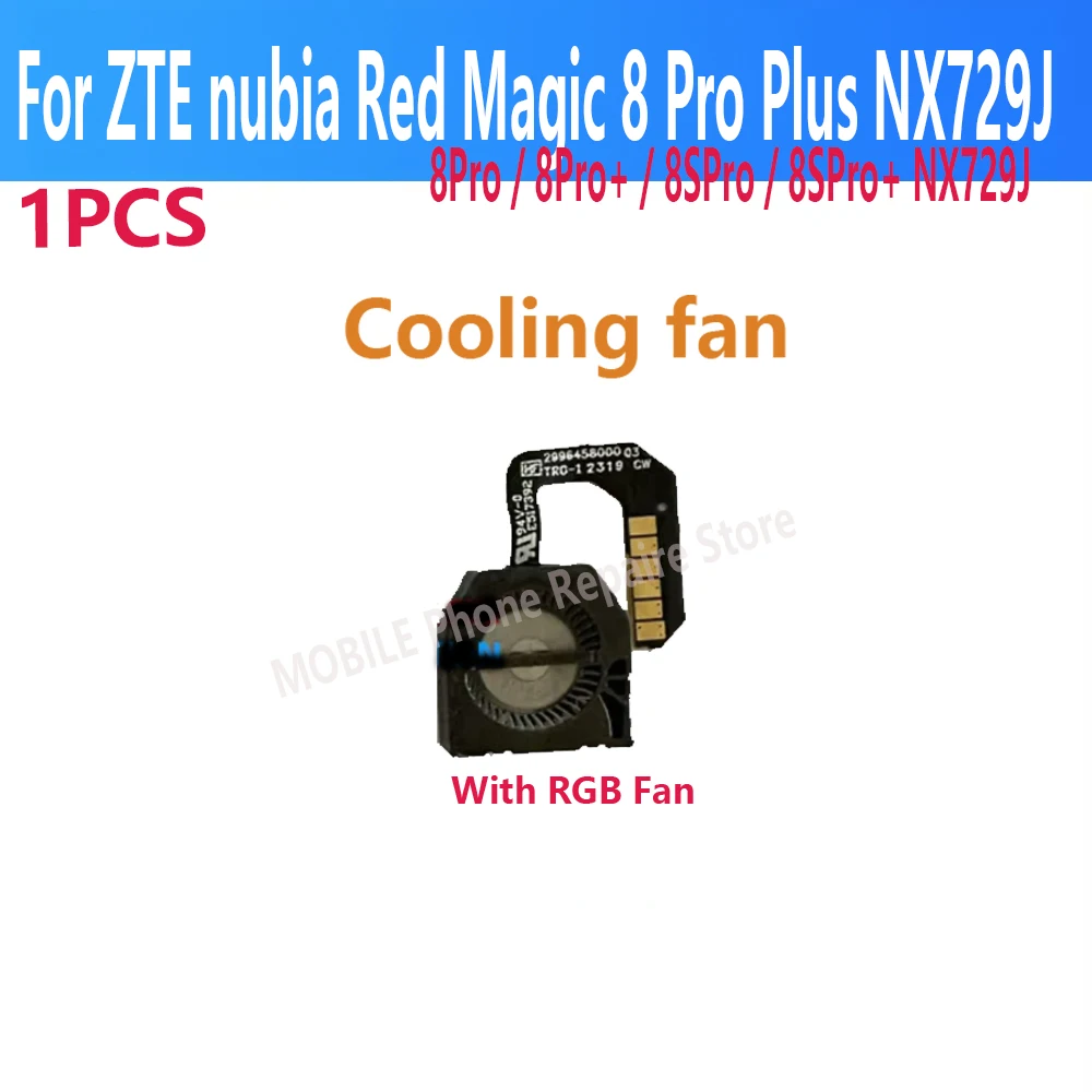 ZTE Nubia Red Magic 8 Pro 8SPro + XN729J 냉각 시스템 내부 팬 라디에이터 방열판 플렉스 케이블 원래 교체