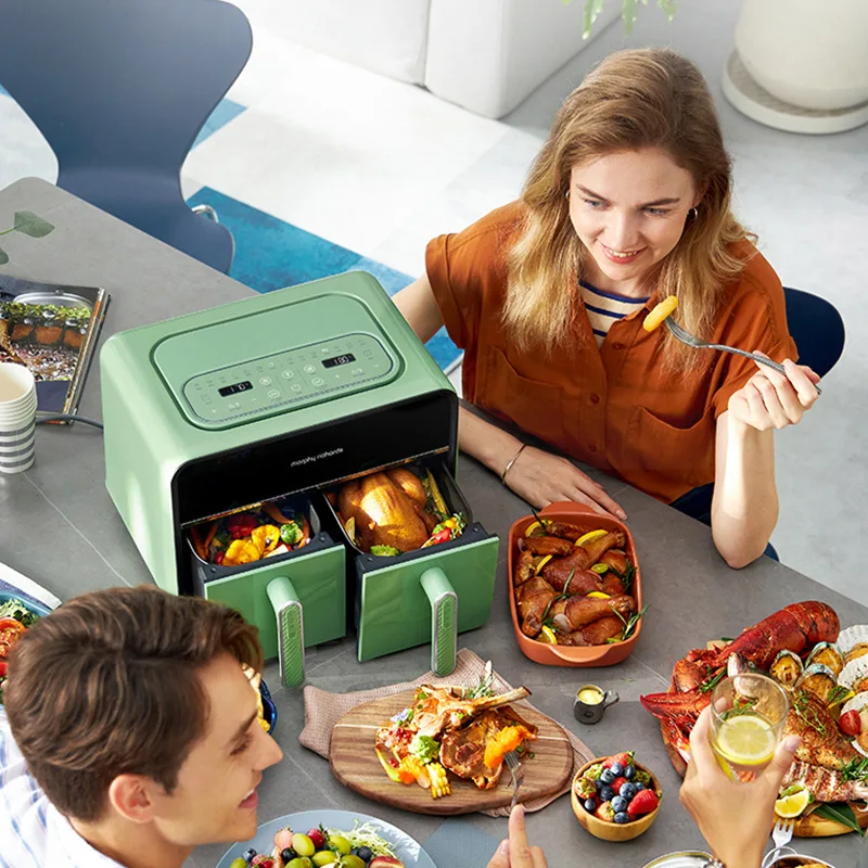 New Morphy Richards Air Fryer Multi-functional fully automatic home left  and right double compartment large capacity French frie