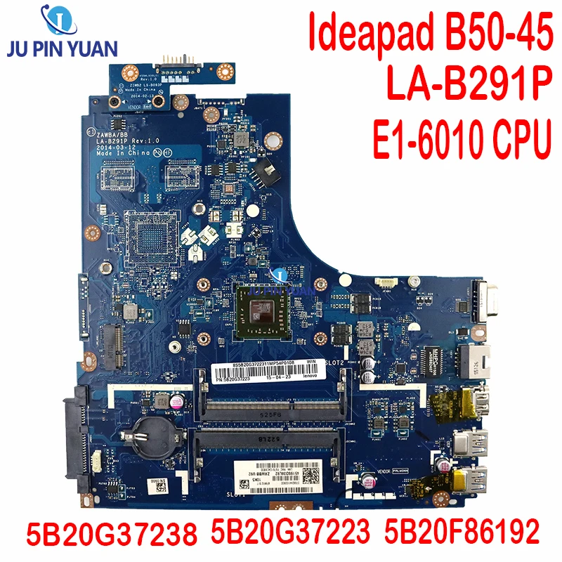 

5B20G37238 5B20G37223 5B20F86192 для Lenovo Ideapad B50-45 материнская плата для ноутбука ZAWBA/BB LA-B291P с зеркальным процессором 100% Полная проверка