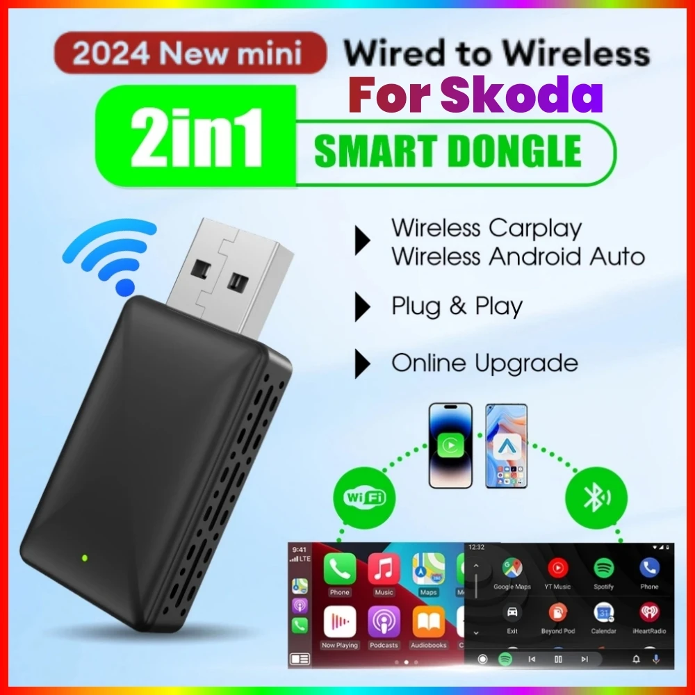 Wireless CarPlay & Android Auto Adapter - Kabellos Für Fahrzeuge Ab 2017