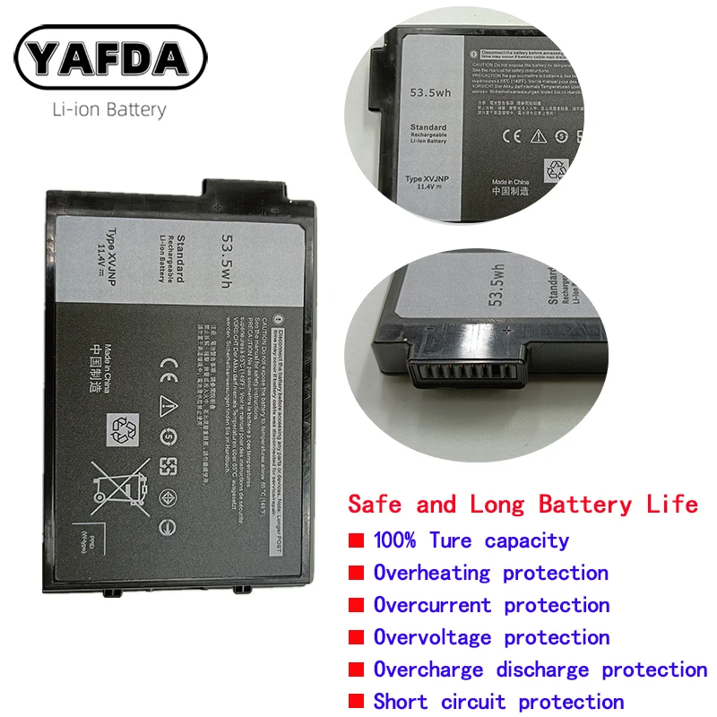 YAFDA XVJNP Battery Replacement for Dell Latitude 7330 Rugged