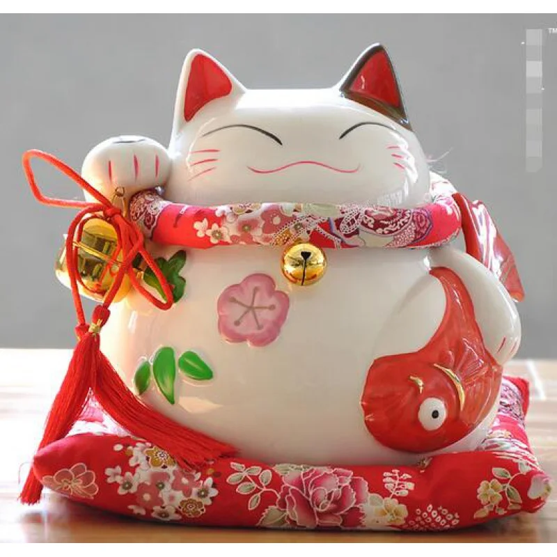 

Luy cat Home Furnishing / cute piggy bank opened decoration large ceramic pot of gold Baoyu savings