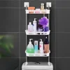 Wall Mounted Storage Rack Toilet Multi Purpose Organizer Moisture-Proof Portable Shelves Simplicity Multi-Storey Organizer Shelf 1