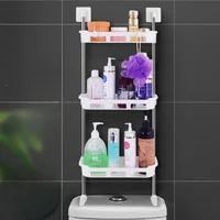 Wall Mounted Storage Rack Toilet Multi Purpose Organizer Moisture-Proof Portable Shelves Simplicity Multi-Storey Organizer Shelf 1