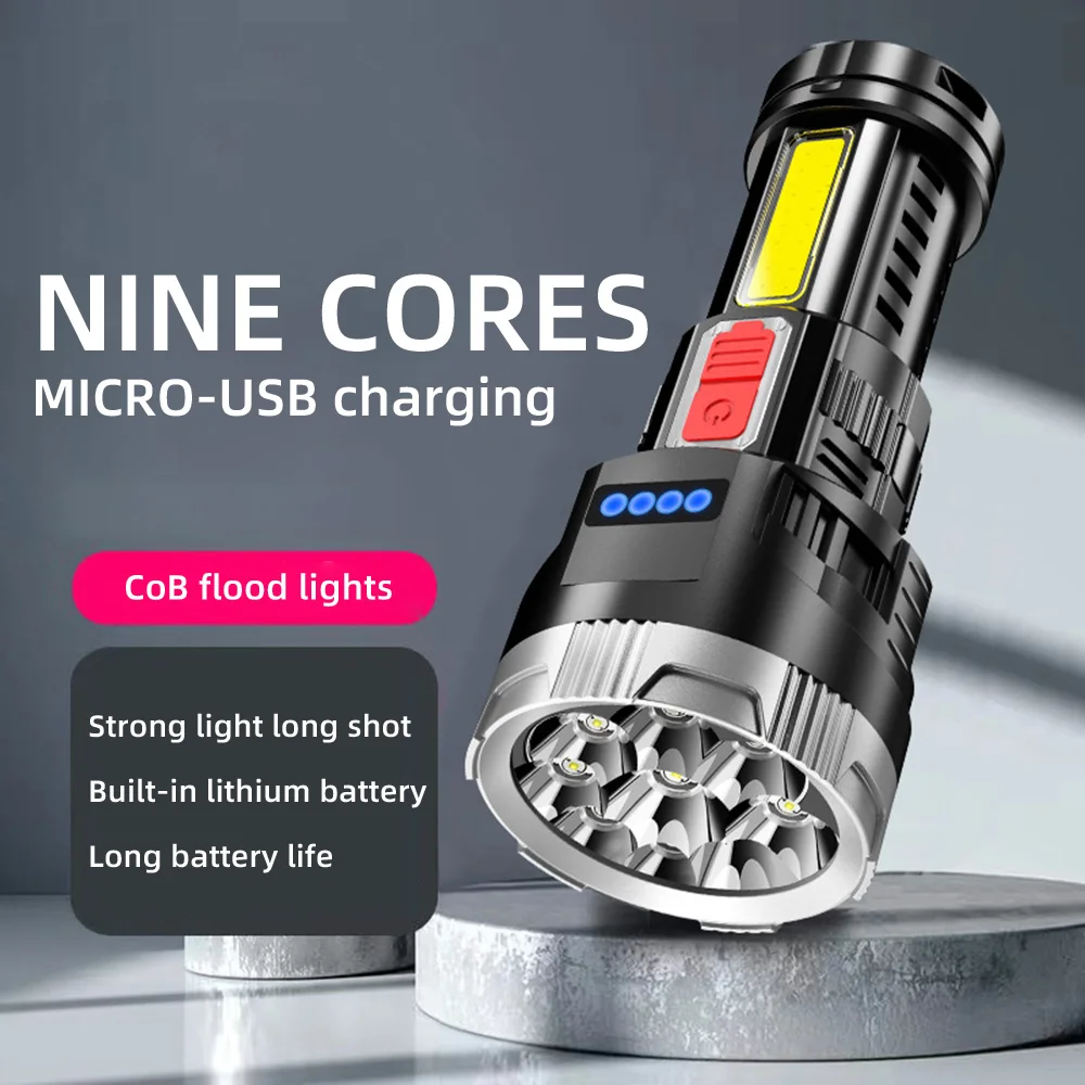 

Flashlight LED Waterproof Torch Powerful Lantern Super Bright USB Rechargeable 18650 Outdoor Light