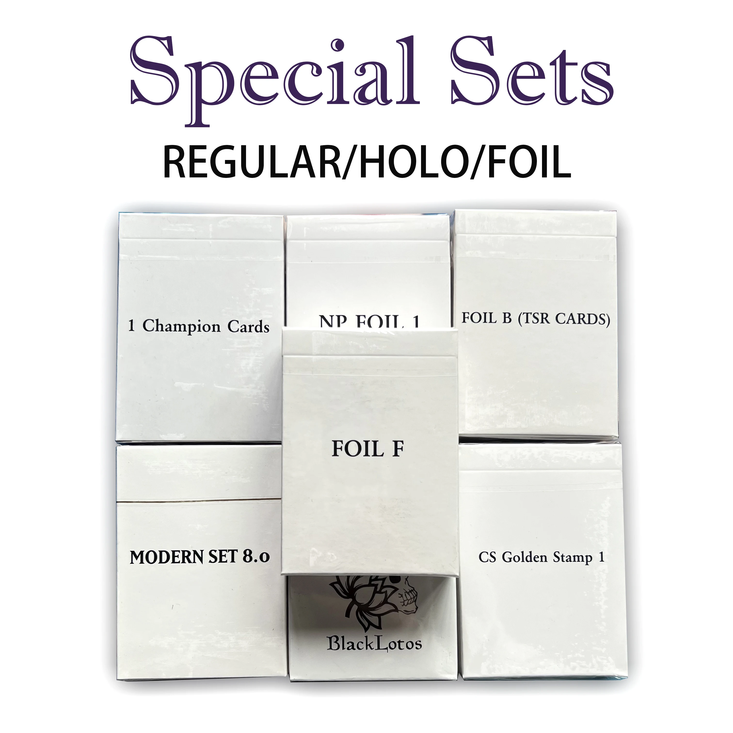 WHOLE SETS Black Core Modern/Legacy/Vintage/Holo Sets Black Lotus PROXY Playing Poker Cards Board Games Proxies