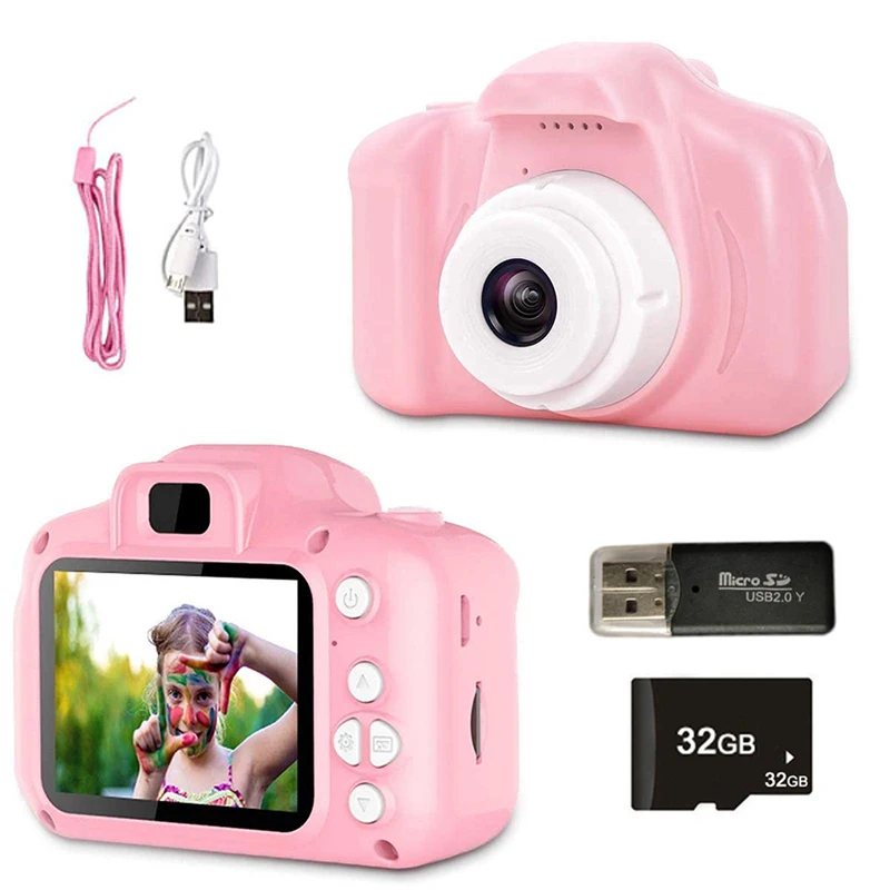 

ZK30 Children's Camera Waterproof 1080P HD Screen Camera Video Toy Kids Cartoon Cute Camera Outdoor Photography Toy