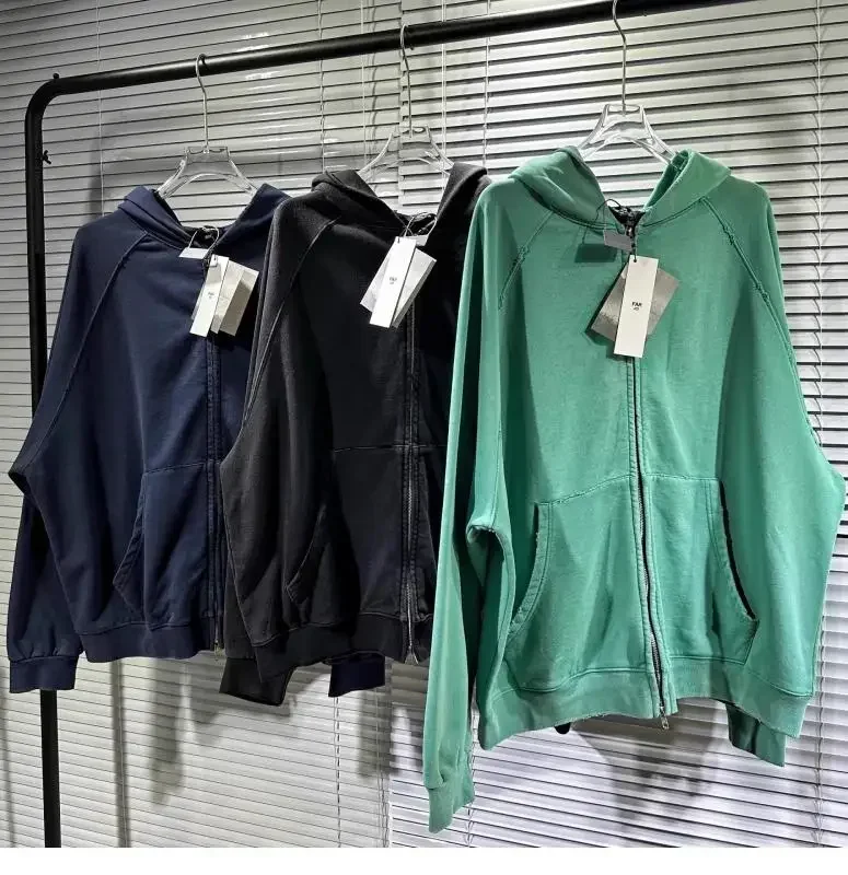 

High Quality Top Quality Washed FAR.Archive Zipper Hoodie Men Women Destruction Hip Hop Pullover FAR Archive Fleece Hooded