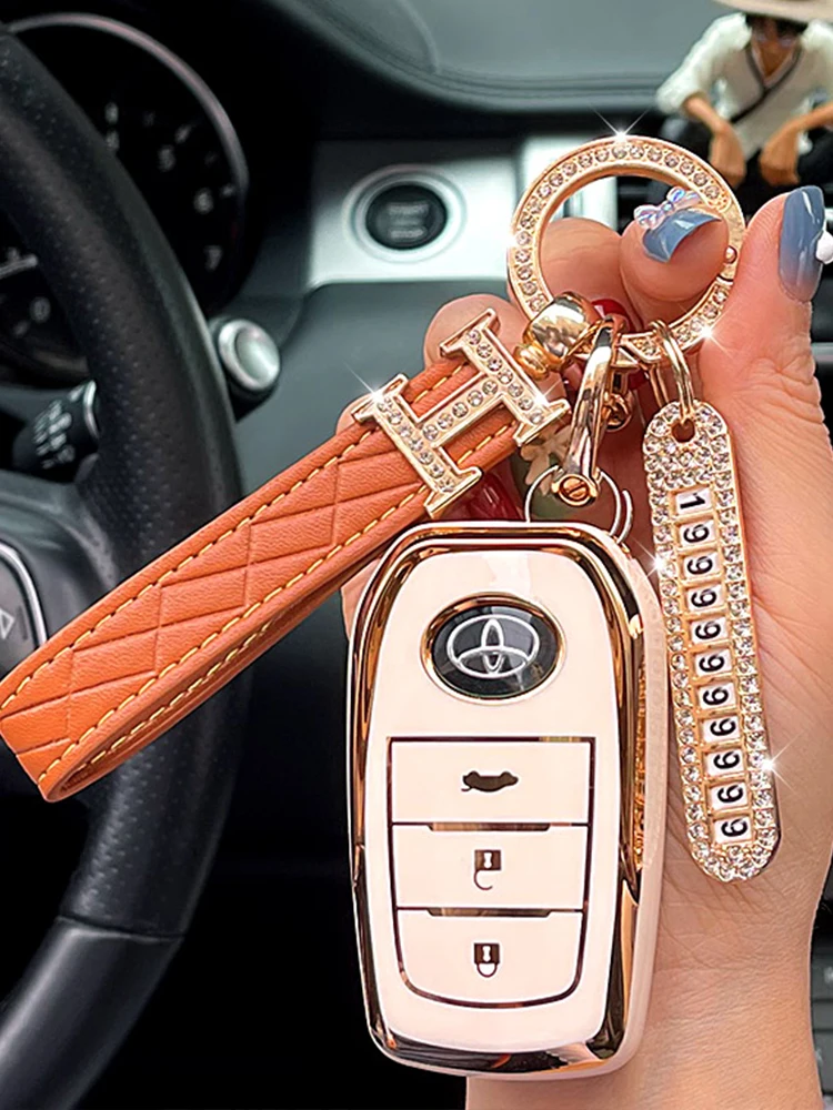 Cover Chiave/telecomando per Toyota Prius Camry Corolla C-HR CHR RAV4 Prado - S8060dba2f4e34387bc4c9e37b4203a53u