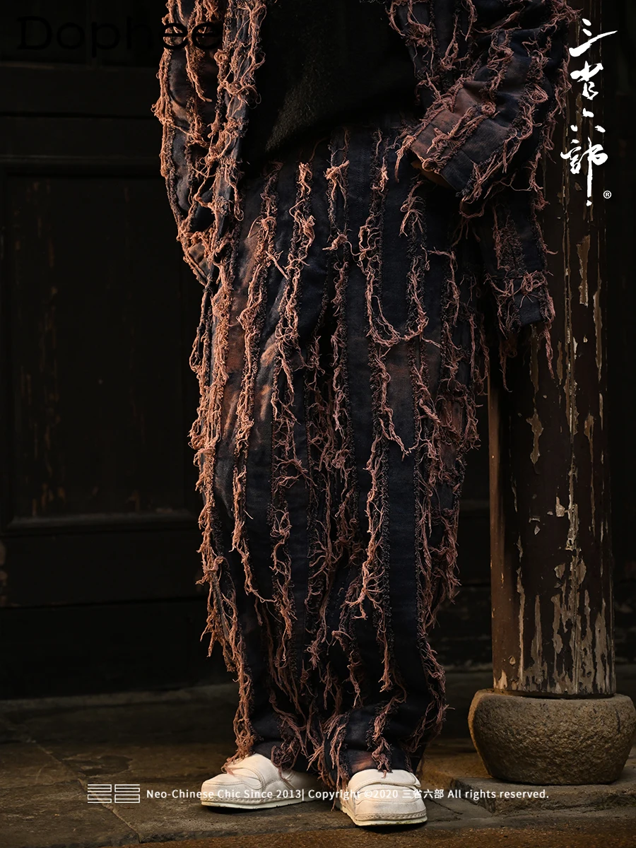 Fashionable 2024 Spring Casual Cotton Jeans Loose Comfortable Straight-Leg Denim Pants Trendy Male Casual Denim Trousers