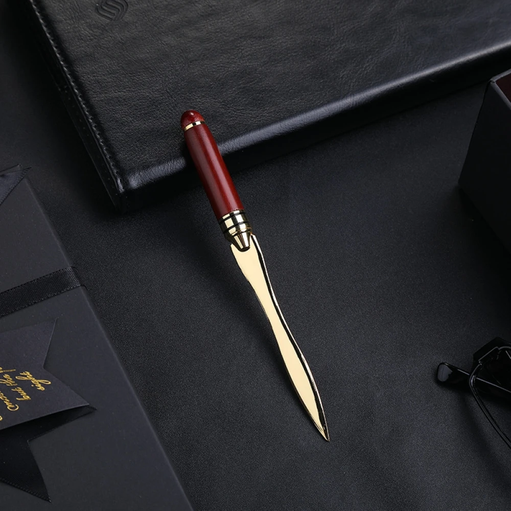 Mahogany Letter Opener 1pc for Opening Envelope Office Gift Cutting Knife