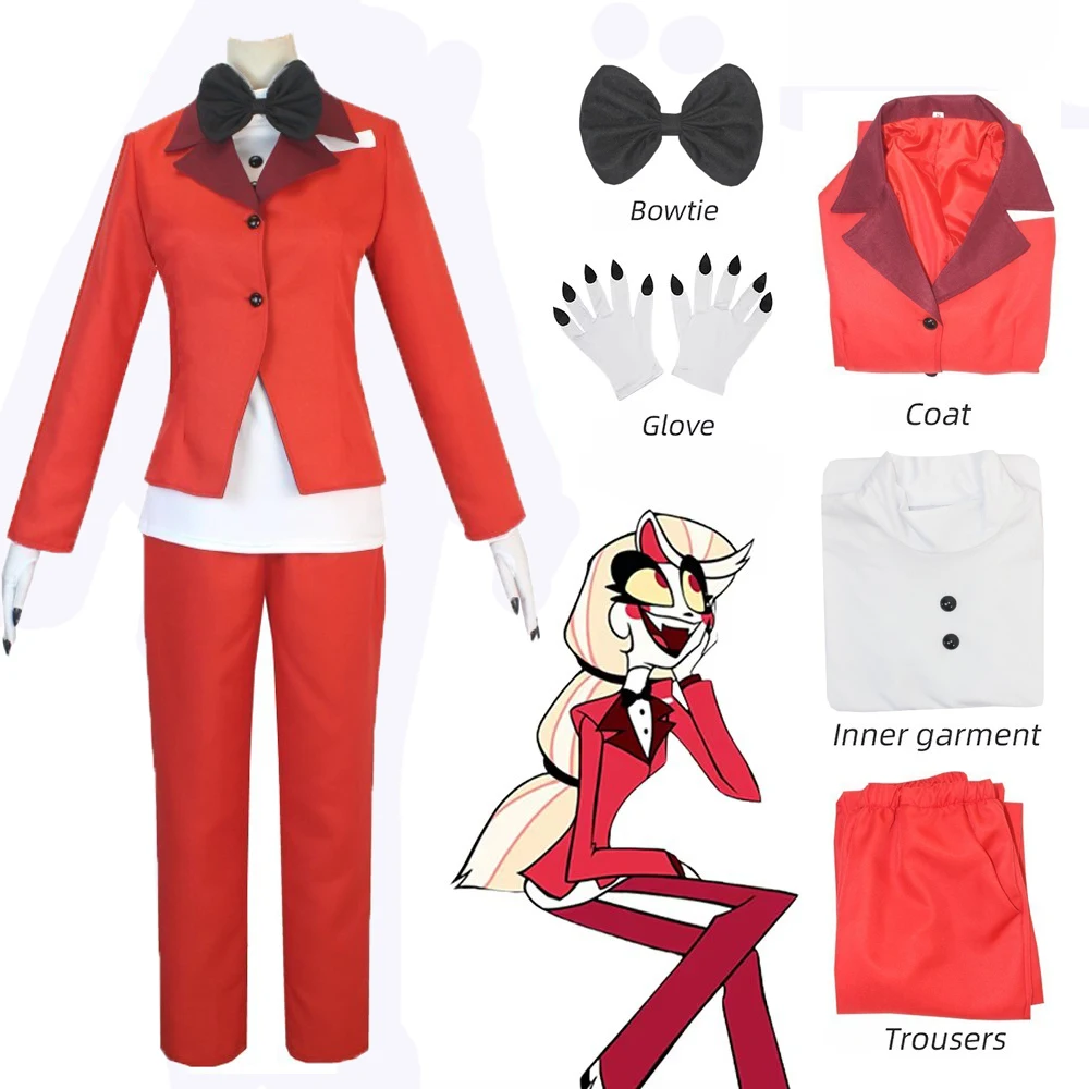 Hazbin Hotel Charlie Morningstar Red Dress Cosplay Costume