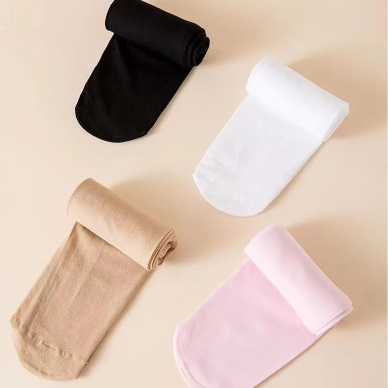 Stocking Children Velvet Solid White Pantyhose Summer Spring Candy Color Kids Pantyhose Ballet Dance Tights For Girls girls pantyhose children stockings