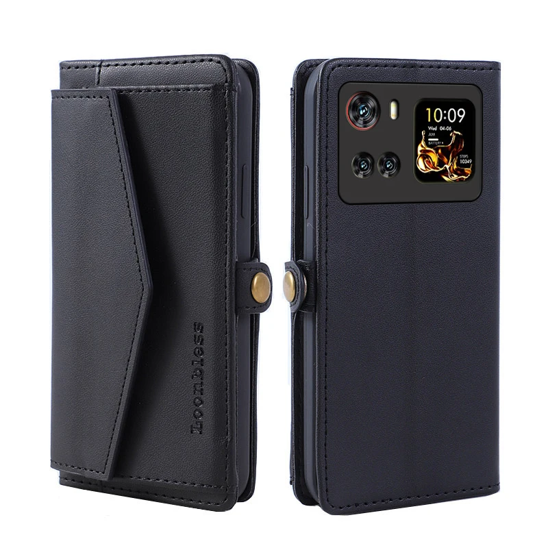 Leather Wallet Flip Phone Case - Elegant Book Style Holster Cover