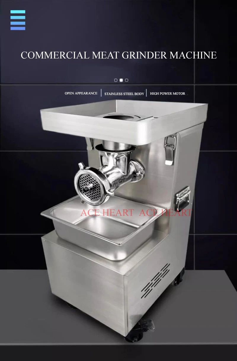 Description Picture 3 of itemCommercial Meat Grinder Electric Sausage Maker Stainless Steel With 2 Grinding Plates Meat Mincer