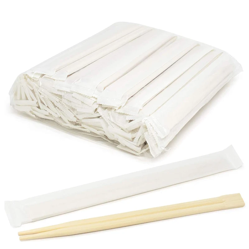 50/100 Pairs Disposable Chopsticks-Individually Wrapped Bamboo Chop sticks-Chopstick In Bulk Disposable Utensils