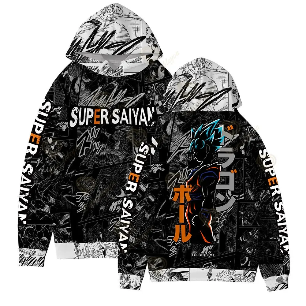 Children Hoodie Dragon Ball Black Myth Wukong Autumn Boy Cartoon 3d Fashion