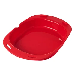 Silicone Omelette Mold and Egg Roll Maker (Red)