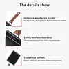 Expanded Size Japanese Tamagoyaki Flat Pan Rectangle Non-Stick Frying Square Egg Roll Omelette Pan With Wooden Handle 5