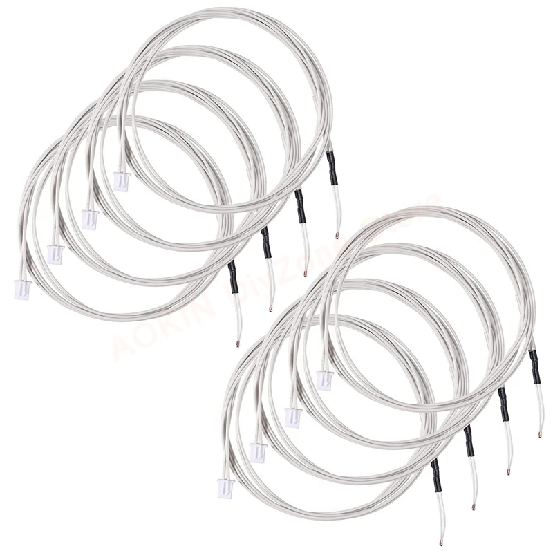 

8Pcs 100K Ohm NTC 3950 1% Thermistors Temperature Sensor for Reprap Ender 3, Ender 3 Pro, CR-10 10S 3D Printer (1m/39.4inches)