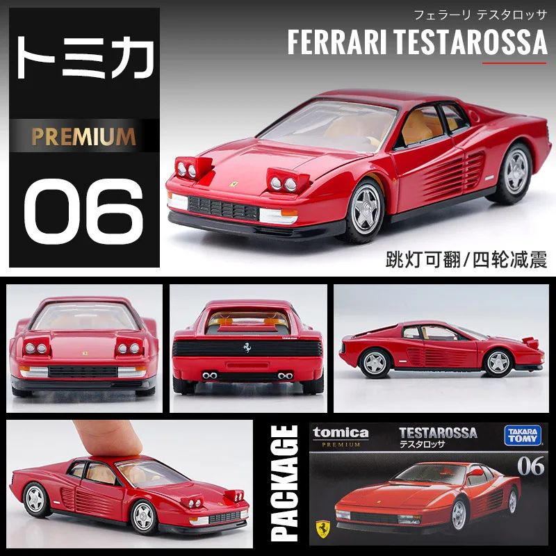 Takara Tomy Tomica Ferrari 1/62 Mini Diecast Alloy Model Car Toys Metal Sports Vehicles Various Styles Gifts for Children images - 6