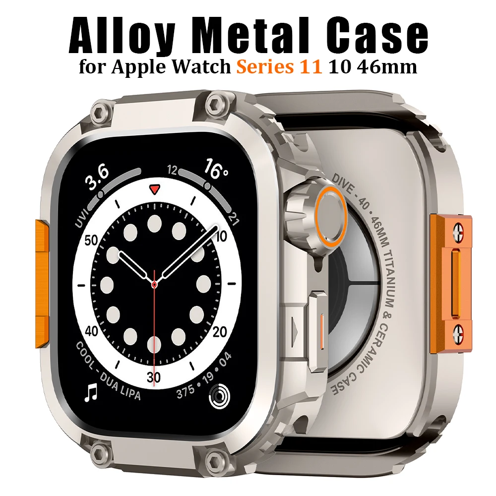 Premium Alloy Bumper Protector Frame for Smartwatch - Metal + PC Protective Cover Accessory