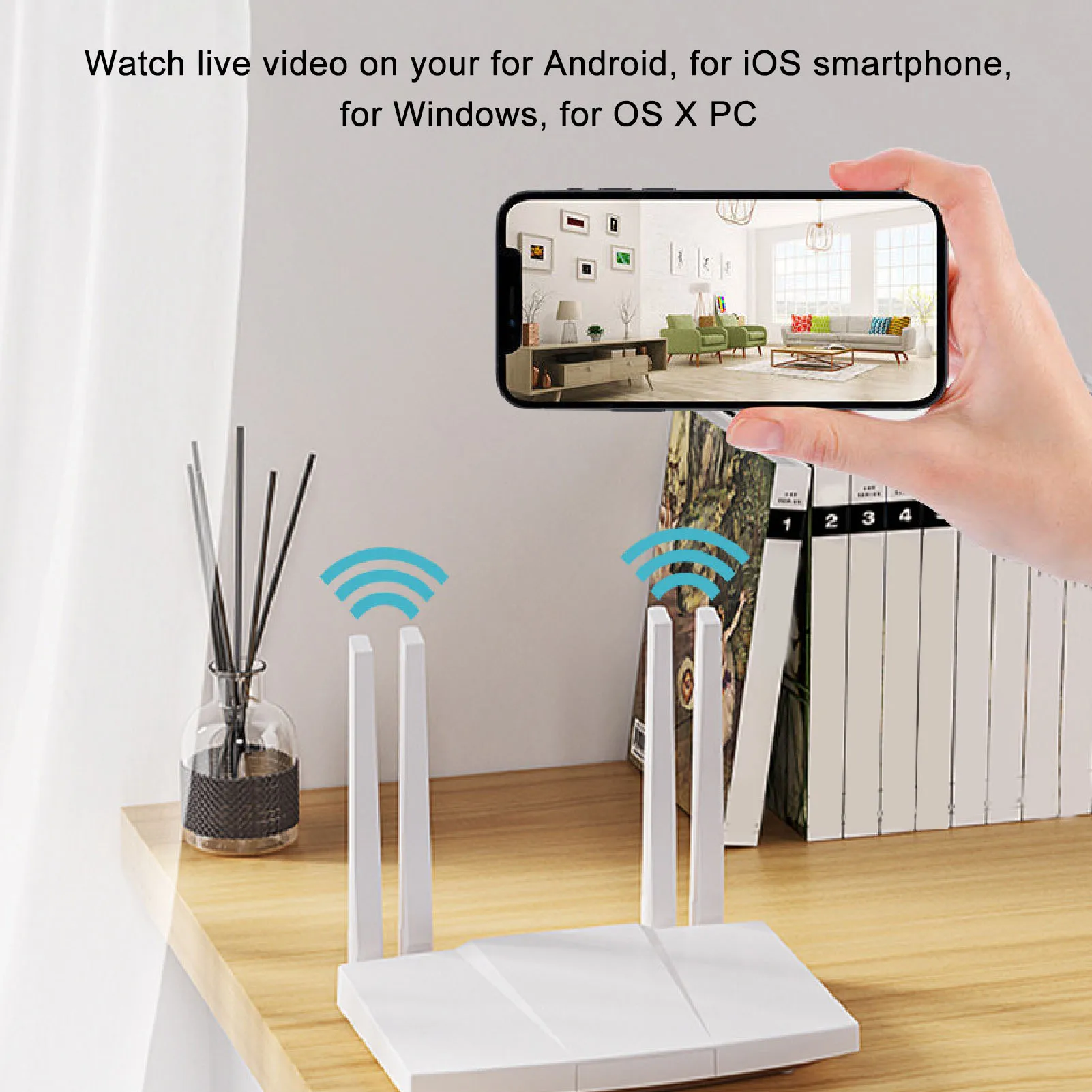WiFi Night Viewing Camera USB 5V Metal Hose HD AI Humanoid Detection 4K Resolution Mini Night Viewing Security Camera for Home