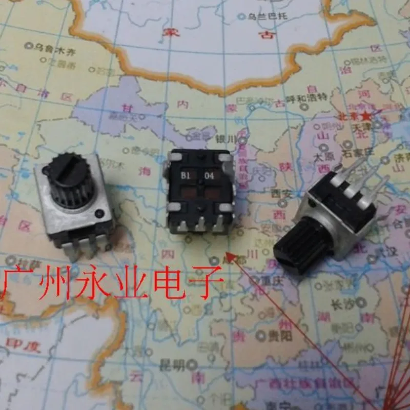 

10 Piece 0931 Vertical Potentiometer Adjustable Resistance RV09 Type B104 B100K Flower Shaft 7MM Handle