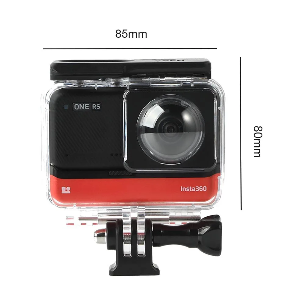 수중 다이빙 하우징 커버 휴대용 보호 쉘 Insta360 ONE RS 파노라마 카메라용 안티 드롭 프로텍터 액세서리