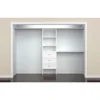 Closet Organizer with Shelves, 3 Drawers, 25-Inch-Pure White 2