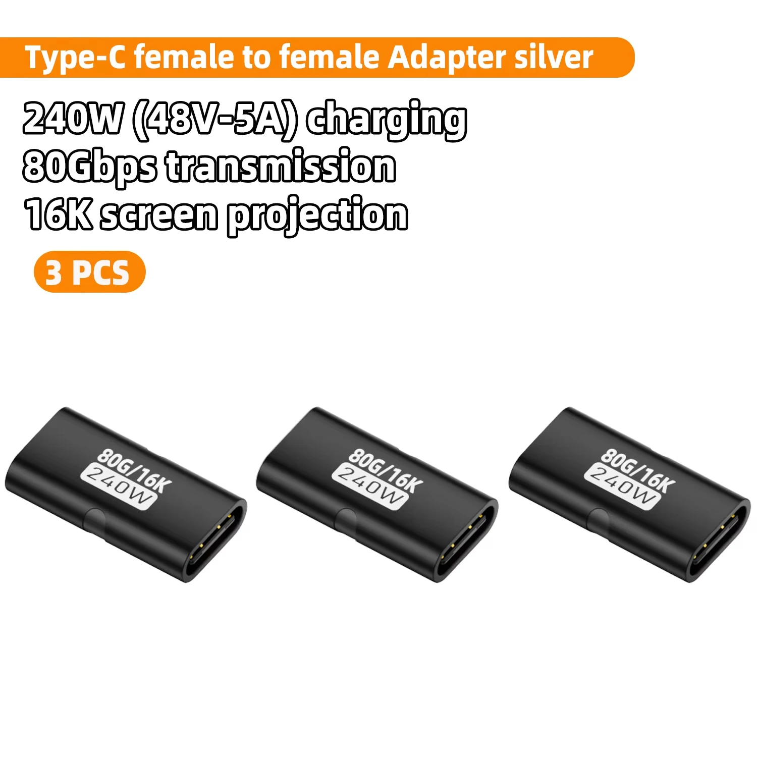 ตัวเลือกสินค้า อะแดปเตอร์ USB4 80Gbps รองรับชาร์จเร็ว 240W