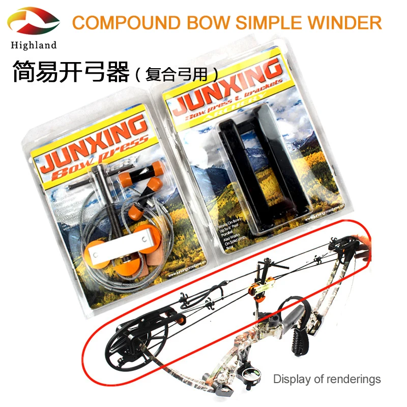 junxing-bow-stringers-loader-accessori-serraggio-e-abbassamento-facile-portatile-compound-pulley-bow-wire-opener