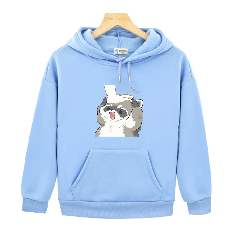 

Little Raccoon Cute/kawaii Animals Sweatshirts Cartoon Hoodies for Boy/Girls Fashion Anime Clothes Autumn/Winter Manga Sportwear