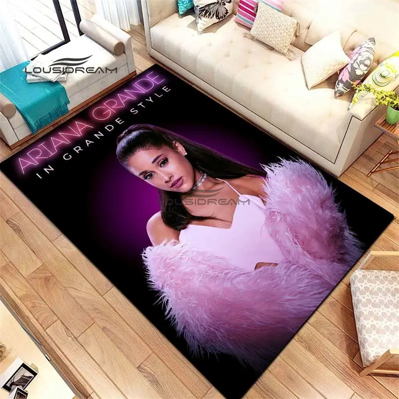 Ariana Grande Carpet and Rug Pop singer Bedroom Decor Carpet Floor Mat Living Room Bedroom Decorate Large Area Soft Carpet 6