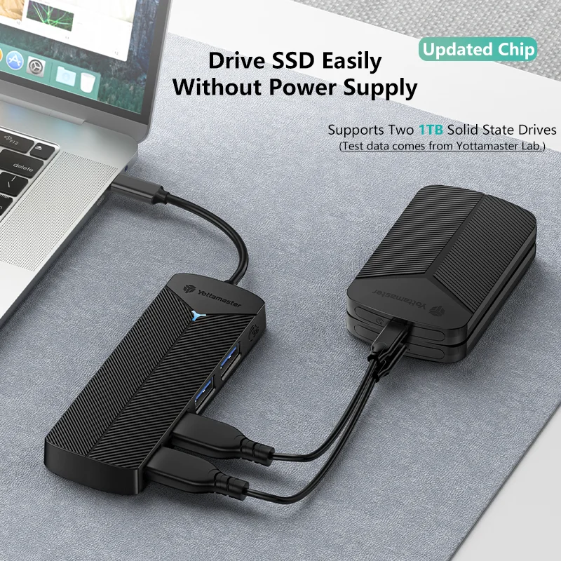 Yottamaster 5Gbps 4-in-1 USB3.0 Hub USB HUB Expansion Dock Ultra-Slim OTG Adapter Type C For PC IOS Computer Accessorie_voghion.com