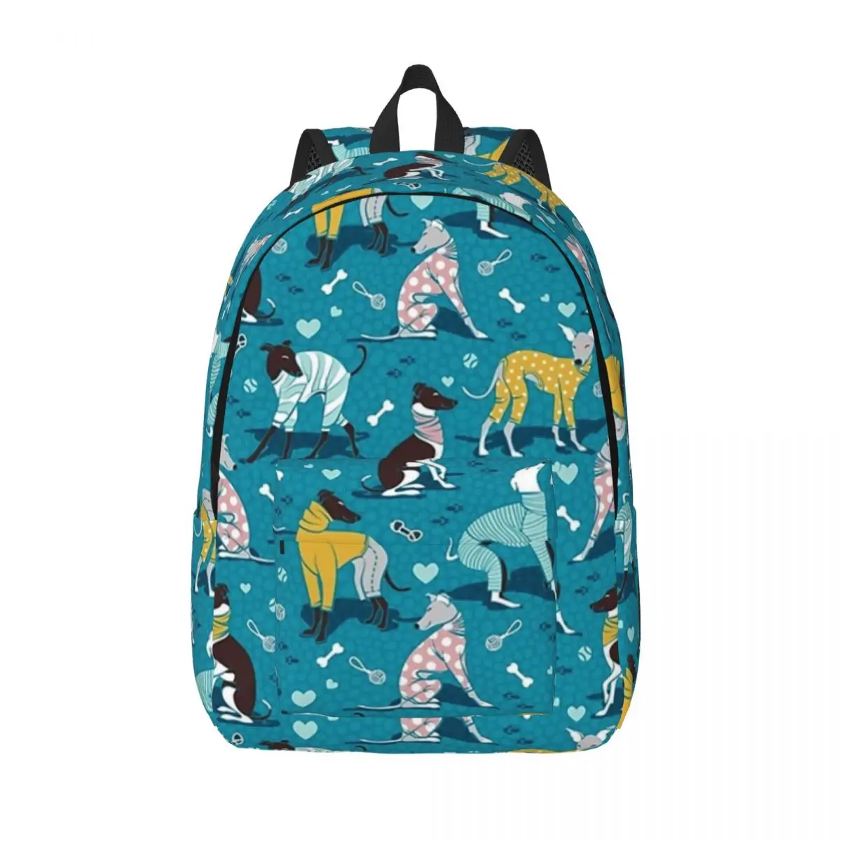 

Greyhounds Dogwalk бирюзовый фон, женский рюкзак, сумка для книг, модная сумка через плечо, портативный рюкзак для ноутбука, школьные сумки